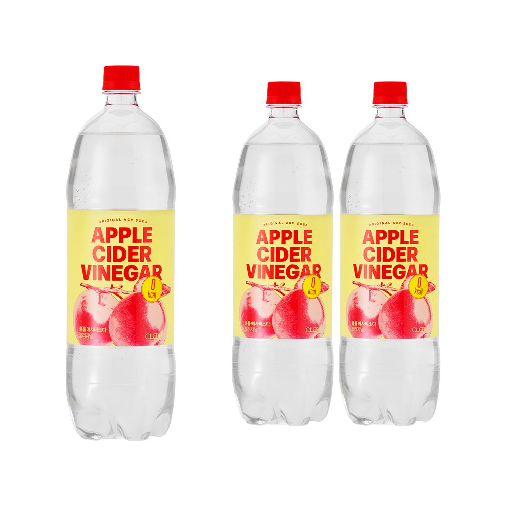 클룹 클룹 애사비소다 오리지널 1.5L 3개