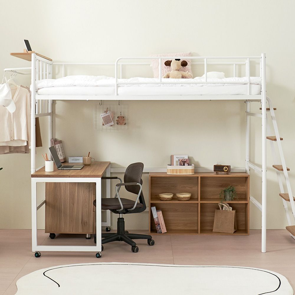 퍼니엘 안젤라 벙커 침대/책상/이층 싱글 분리형 6단계 높이조절 성인 2층 어린이 여아
