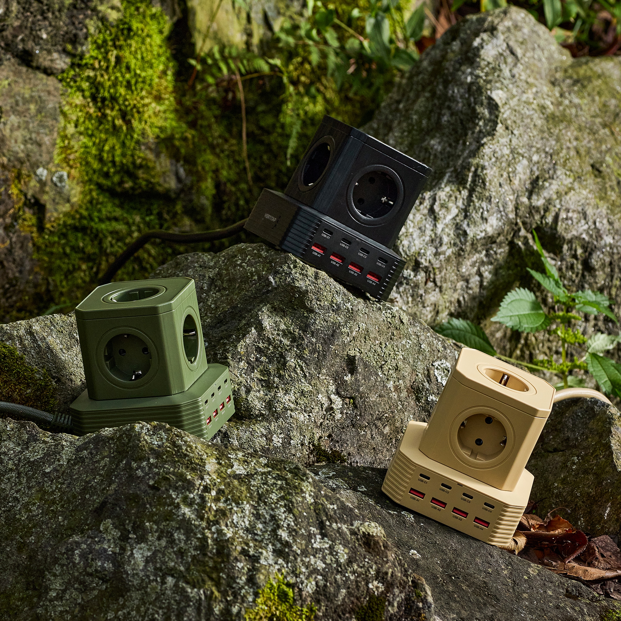 버티탭 버티컬 아웃도어 고용량 릴선 리드선 13구 릴콘센트 캠핑연장선 캠핑전기선 작업선