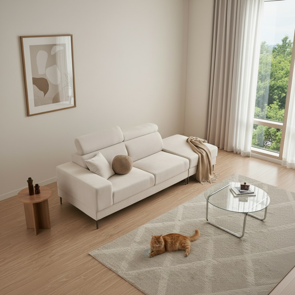 [신상품] 트로이퍼니처 솔라 아쿠아텍스 패브릭 3인 소파