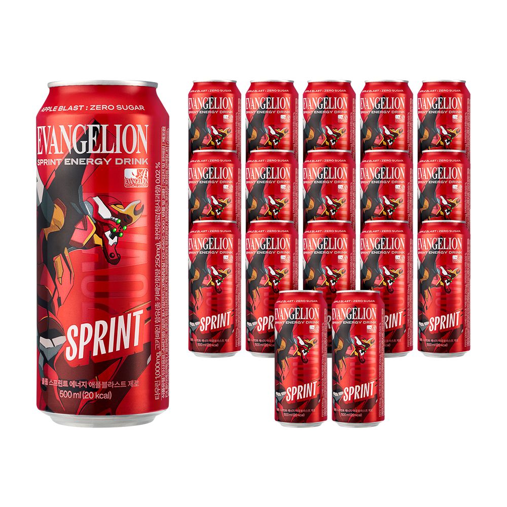 클룹 클룹 스프린트 에너지 애플블라스트 제로(에반게리온) 500ml 18캔