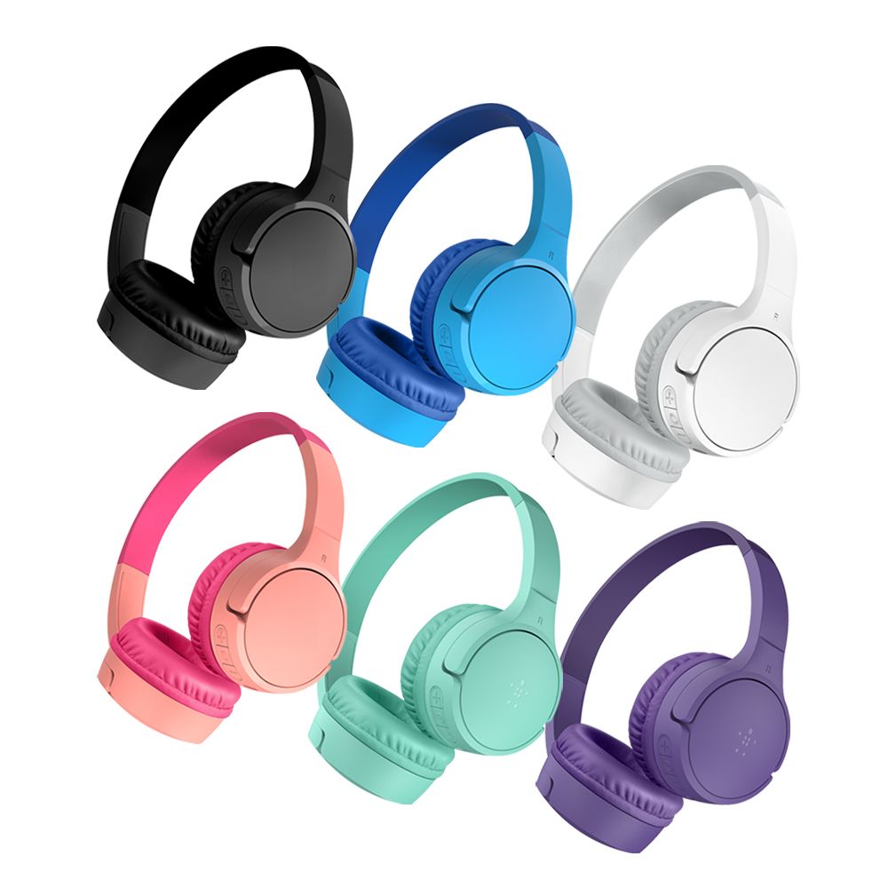 벨킨 사운드폼 어린이 무선 블루투스 헤드폰 AUD002V3