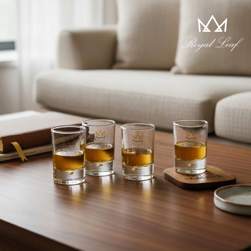 로얄리프 발렌타인 소주&위스키 술잔 4P 세트 (양주잔/위스키잔/술컵/선물세트)