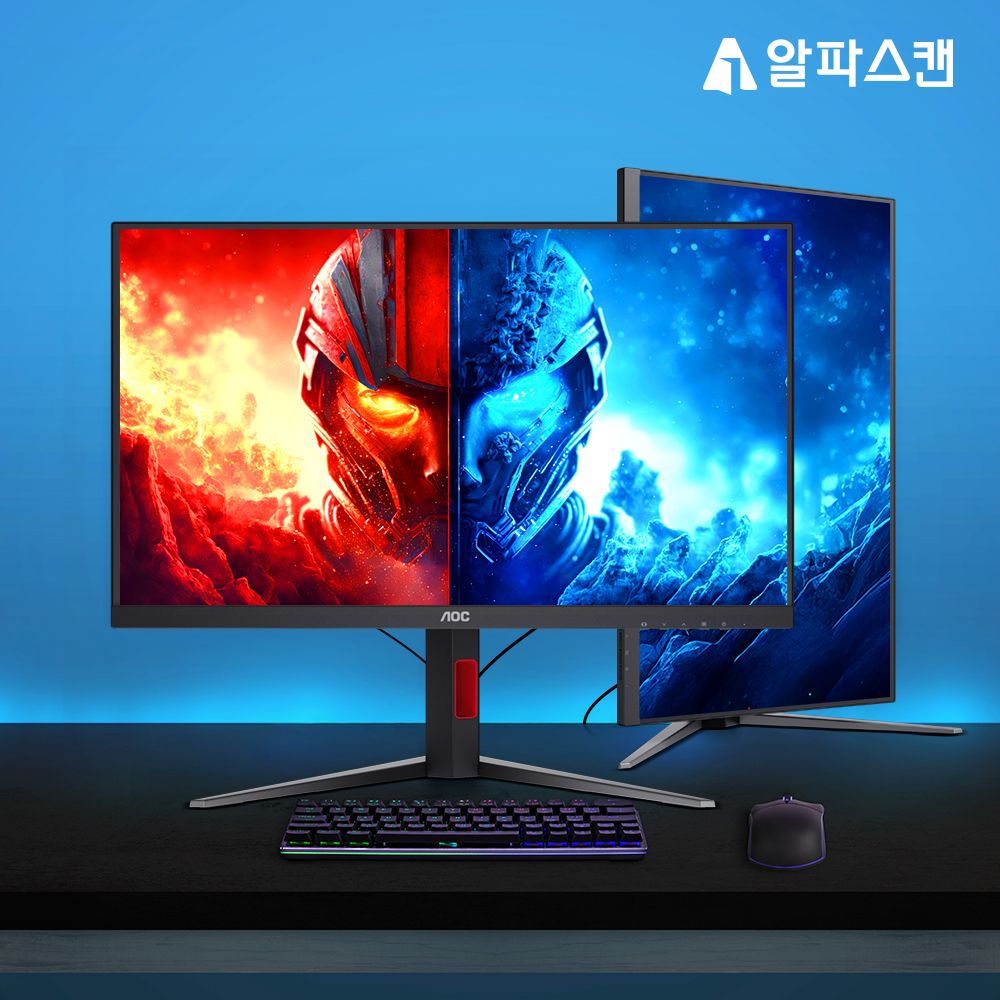 알파스캔 AOC U27G4 게이밍 320 듀얼 모드 4K UHD HDR400 무결점 모니터