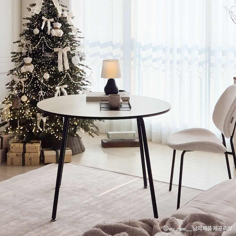 woodray ホームカフェ 半楕円 ダイニングテーブル 80cm［2色