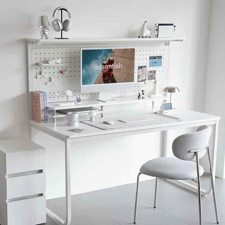 Brint 有孔ボード パソコンデスク［6色・2種・8サイズ］