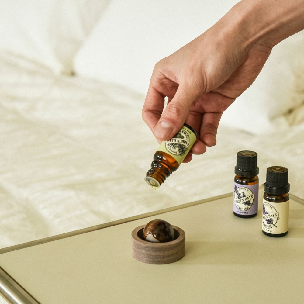 [오늘출발] [신상품] 가든데이즈 호두 브리즈볼 아로마오일 확산 우드 디퓨저 우드 발향기