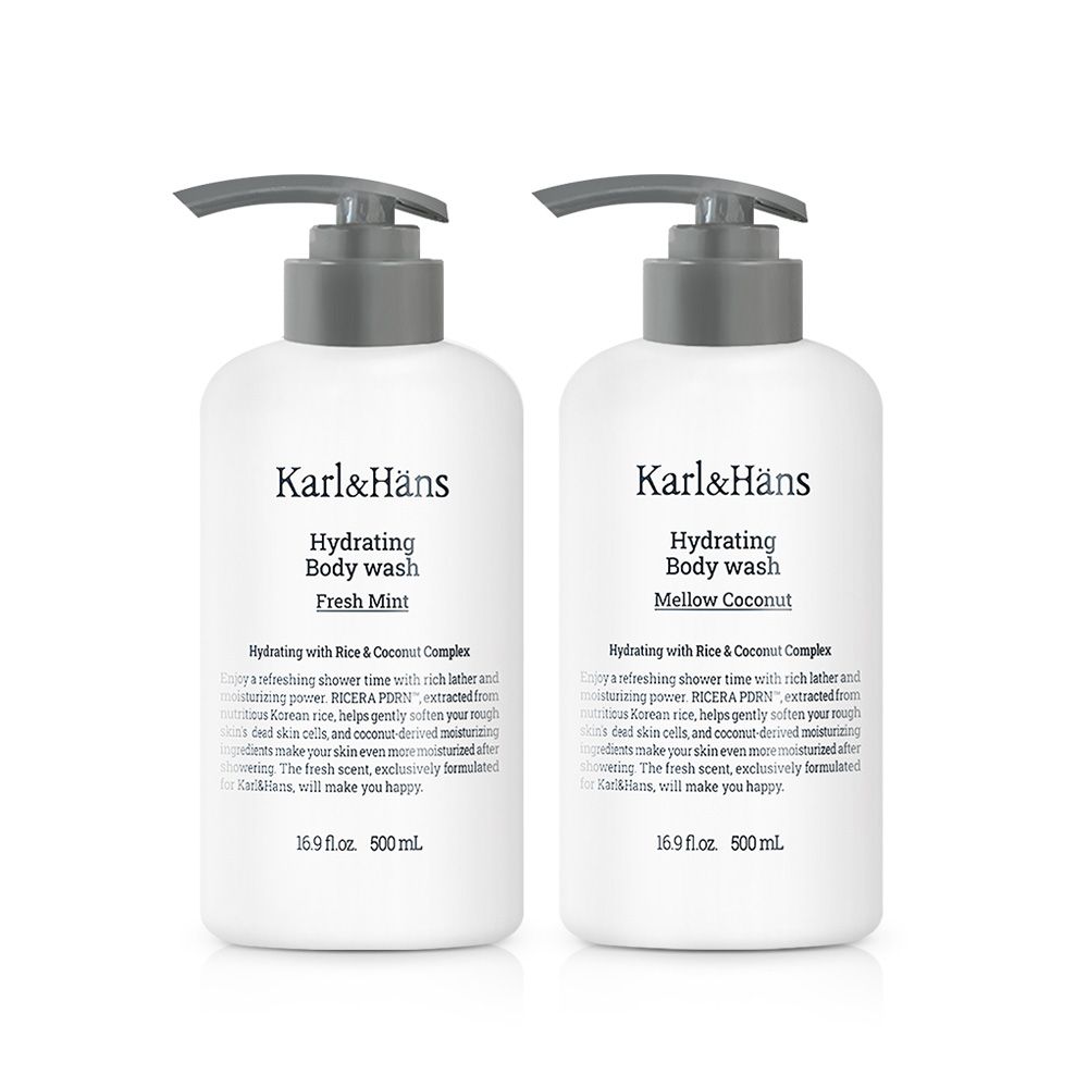 피죤 칼앤한스 보타닉 하이드레이팅 바디워시 500ml+바디로션 390ml 2종택1