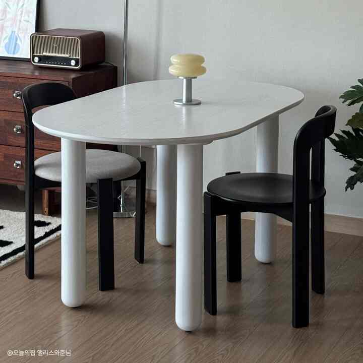 ARK ダイニングテーブル ホワイト［2色・4サイズ］