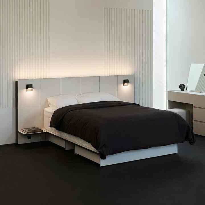 studio / PAVE ホテル式 収納付きベッドフレーム［3サイズ］