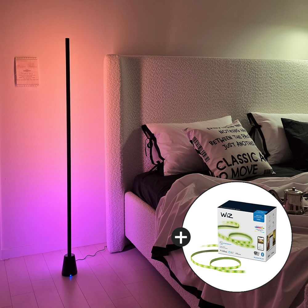 필립스 위즈 그라디언트 컬러 플로어 거실 스탠드조명 장스탠드 