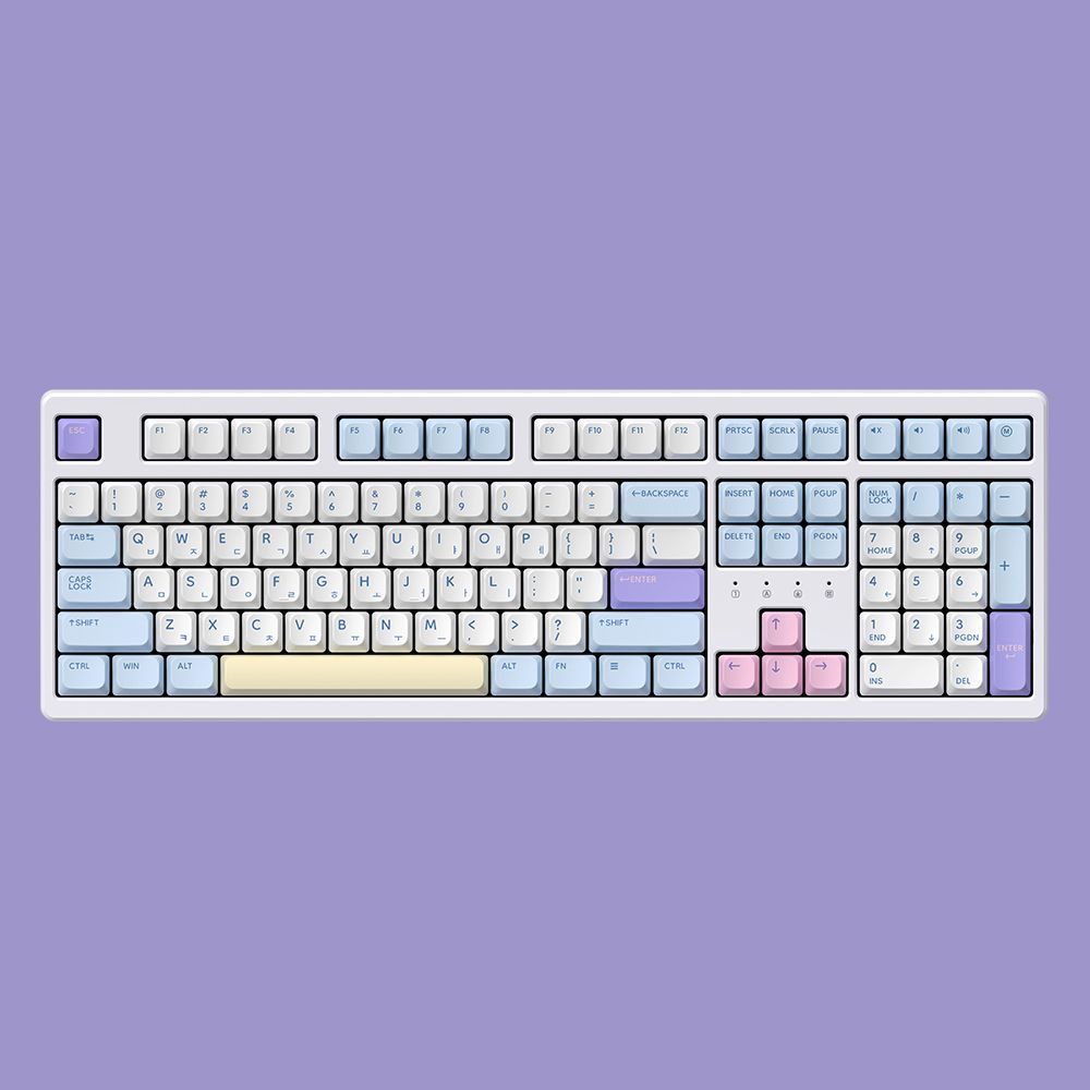 한성컴퓨터 TFG Cloud Max CF 가스켓키보드 DG 코튼캔디(크림치즈 유소음 또각 45g)