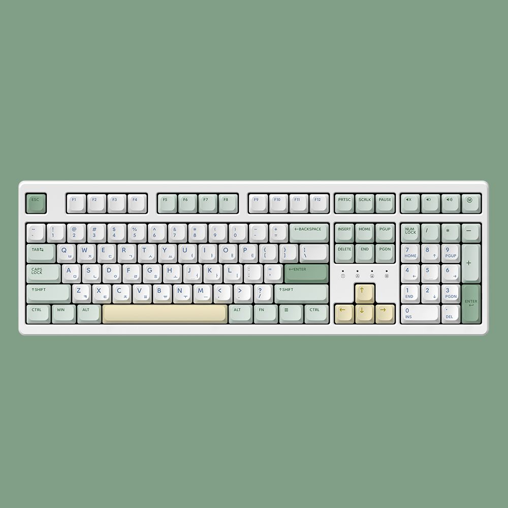 한성컴퓨터 TFG Cloud Max CF 가스켓키보드 DG_말차크림(KTT블루 저소음 포각 43g)