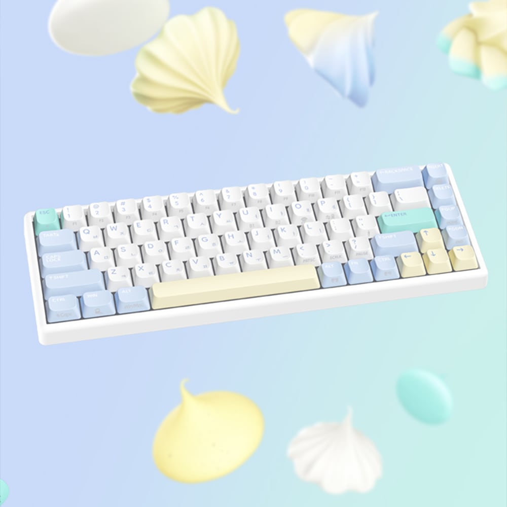 한성컴퓨터 GK868B PRO 동그리 8K 3모드 래피드트리거 무접점키보드 MERINGUE 35G