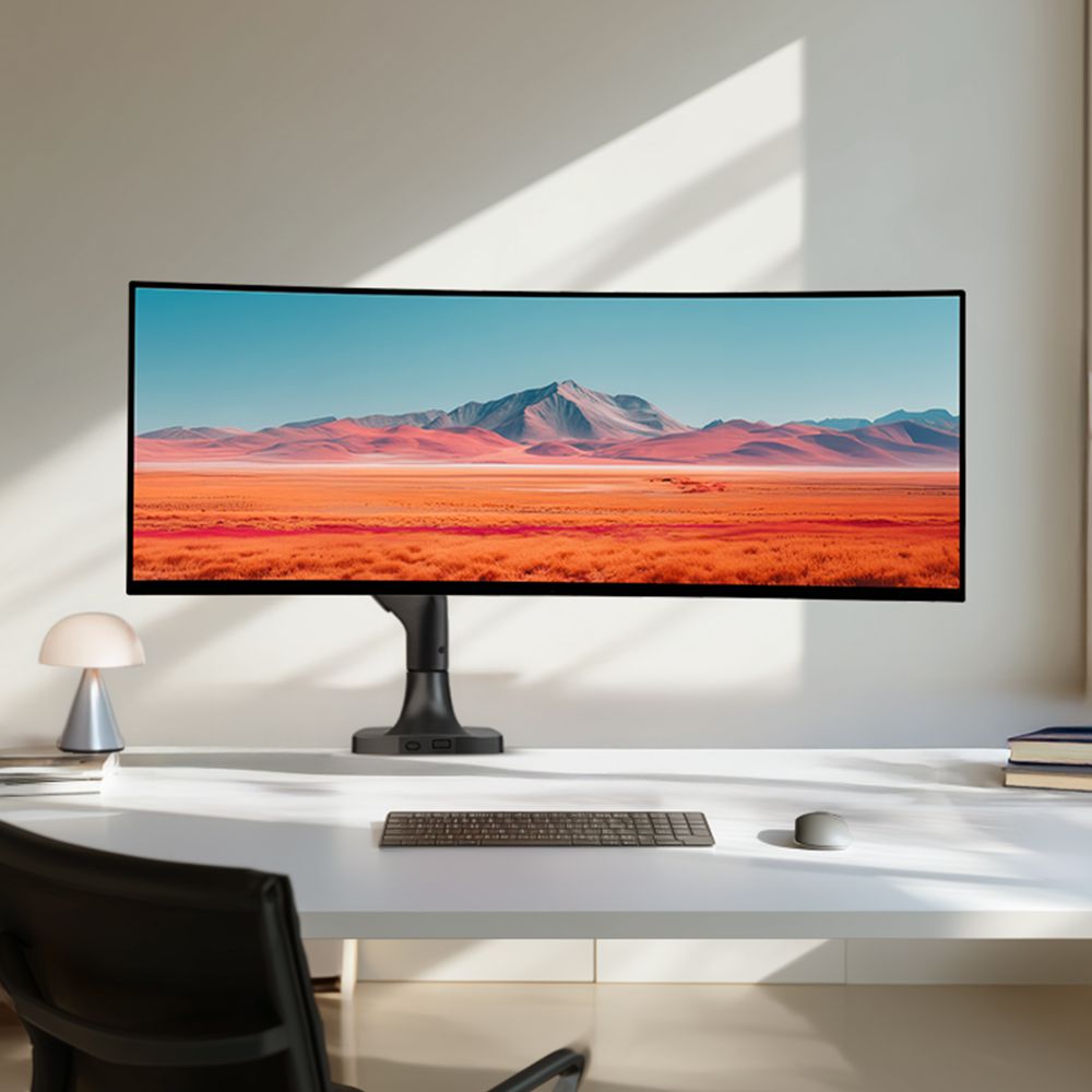 더함 모니터암 고중량 싱글 모니터 거치대 114cm(45인치)