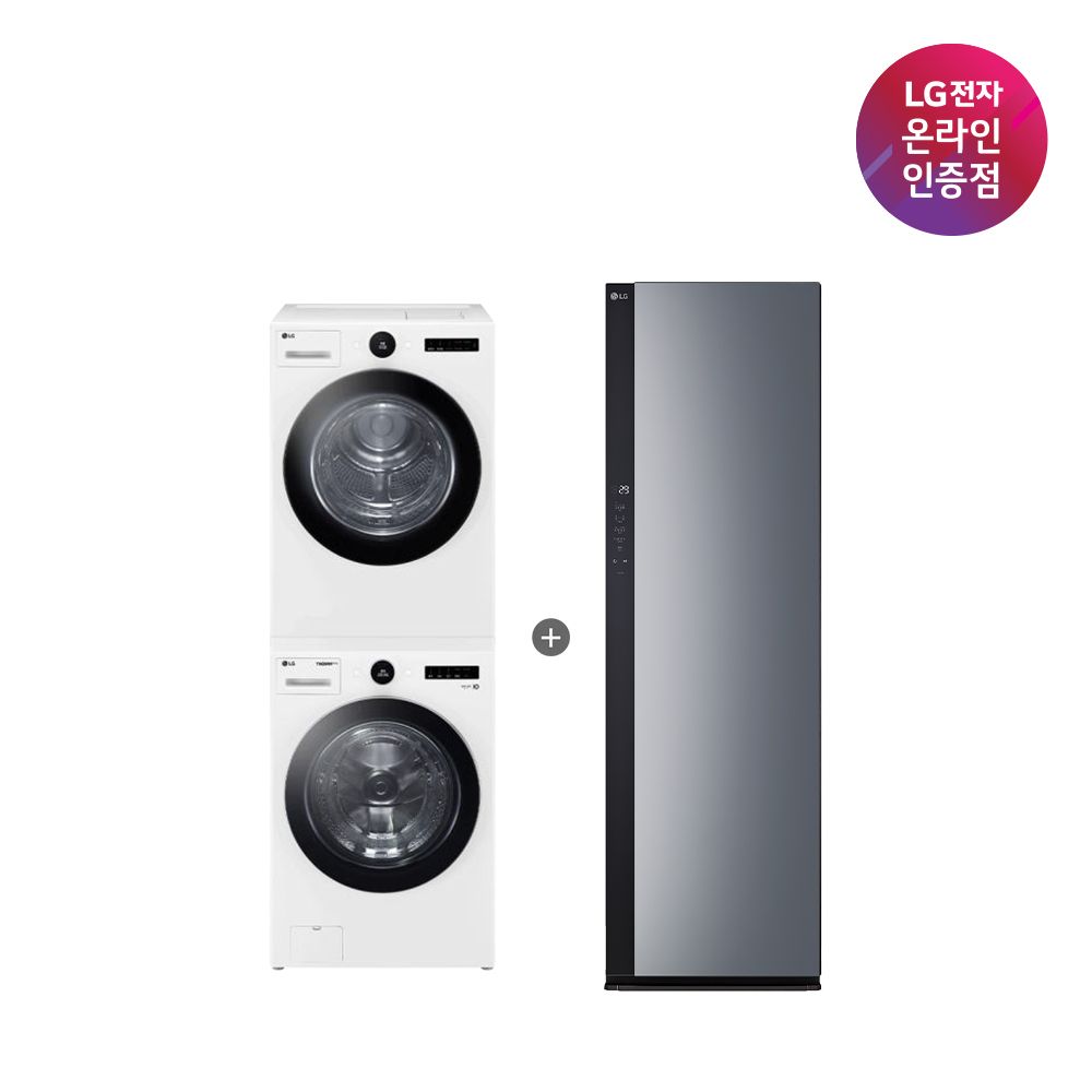 LG전자 LG 트롬 세탁기건조기 세트+스타일러(FX23WNR-2WQ + SC5GMR52S)