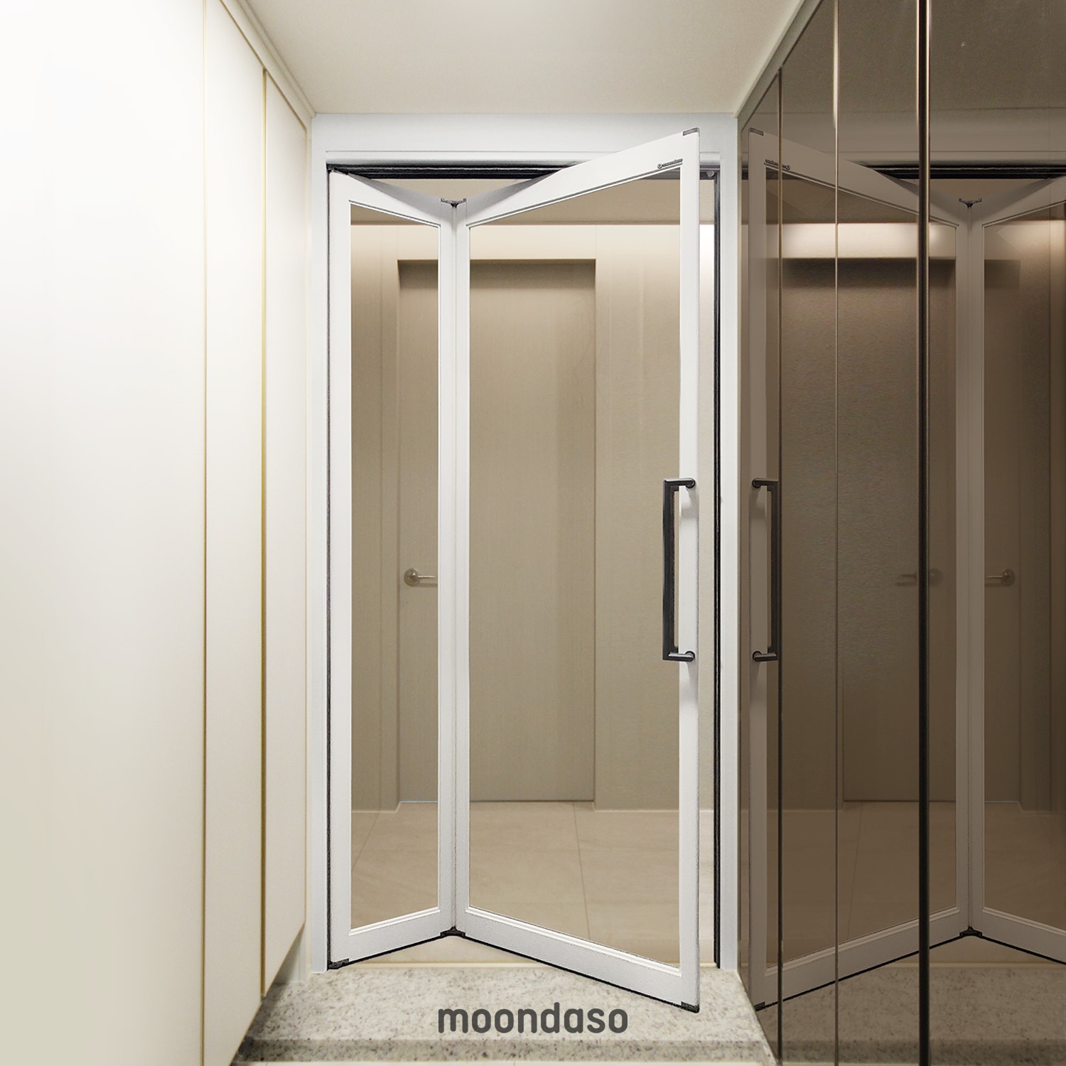 [신상품] 문다소몰 폴드 스윙도어 양방향 폴딩 현관 중문