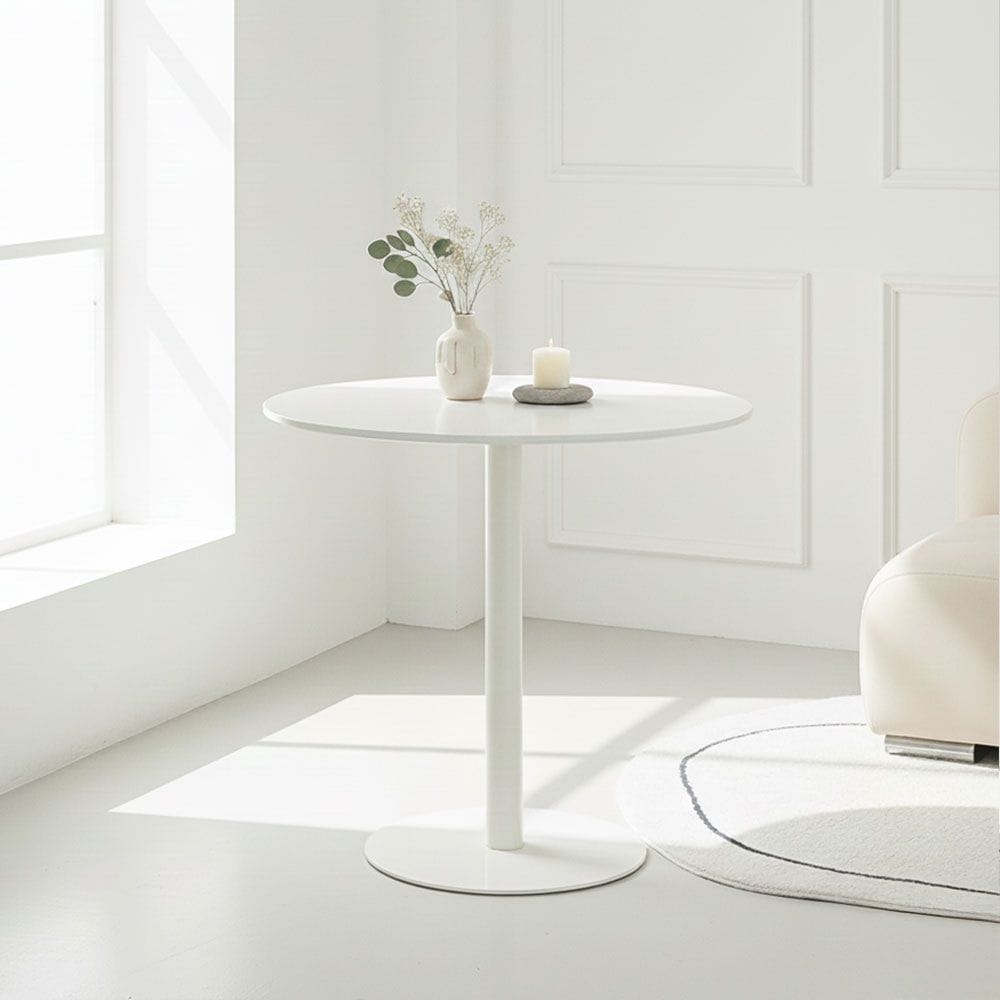 ラウンドテーブル ホワイト GMFURNITURE JASPER ラウンドテーブル［5色・3サイズ］ ホワイト