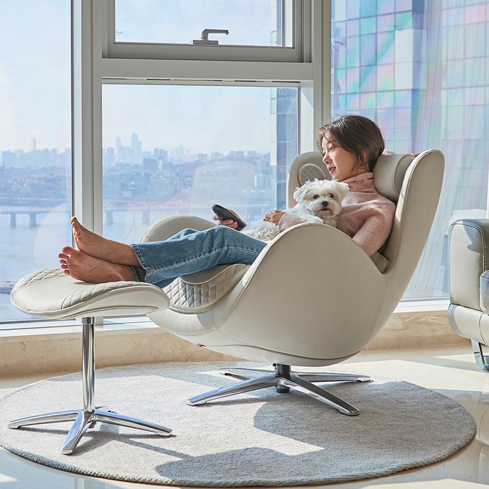 누하스 뉴클래식 가죽 안마의자 안락의자 + 사무용의자 라빈스