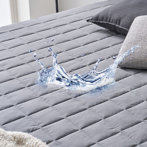 도톰 누빔 방수 고정밴딩 침대패드