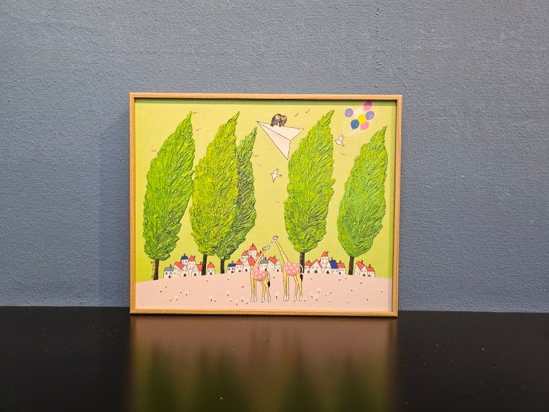 제이플아트 두요 김민정 3호 - 바람 불어 좋은 날,너와 나의 숲 회복 힐링 침실 상담실 인테리어