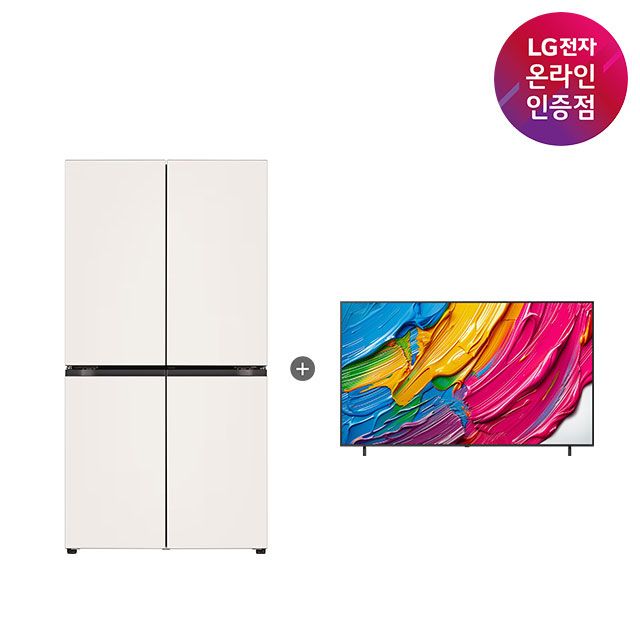LG전자 LG 오브제컬렉션 냉장고 + QNED TV (T875MEE111 + 86QNED75AEA)