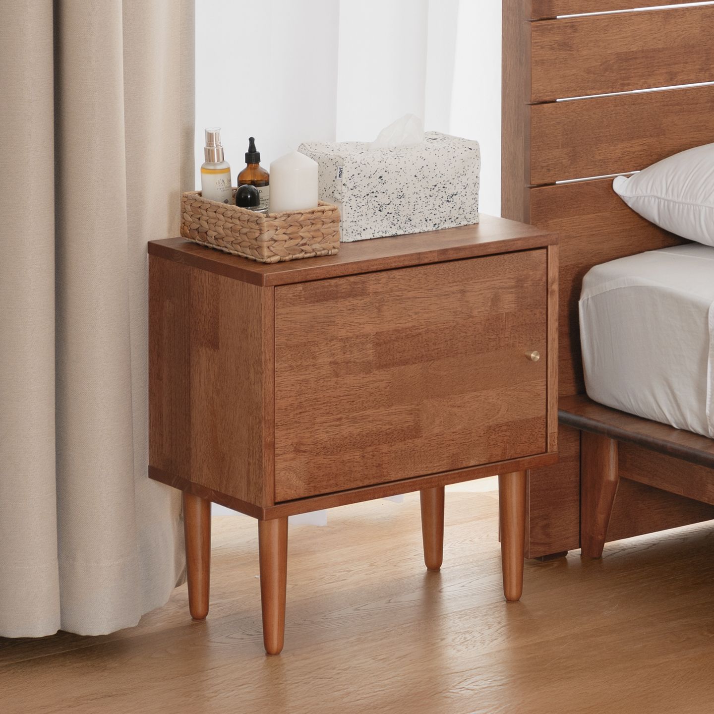 [오늘출발] [신상품] 온어우드 DIY 브릭 A형 원목 침대 거실 협탁