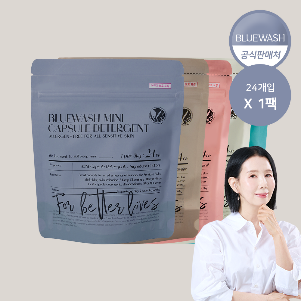 블루워시 블루워시 미니 캡슐 세탁세제 1팩 24개입