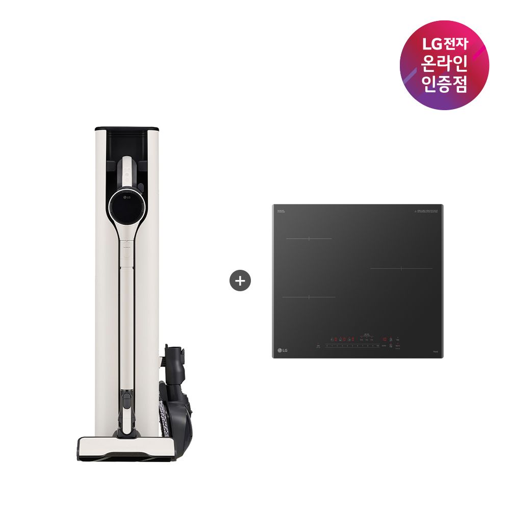 LG전자 LG 코드제로 오브제컬렉션 A9S + 인덕션 (AX948BWE + BEI3ASB2OE)