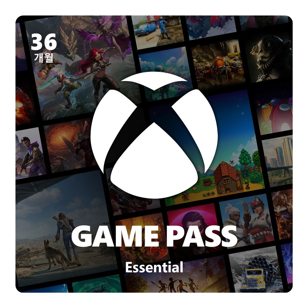Xbox 게임패스 에센셜 36개월 이용권 / 한국전용 - Digital Code