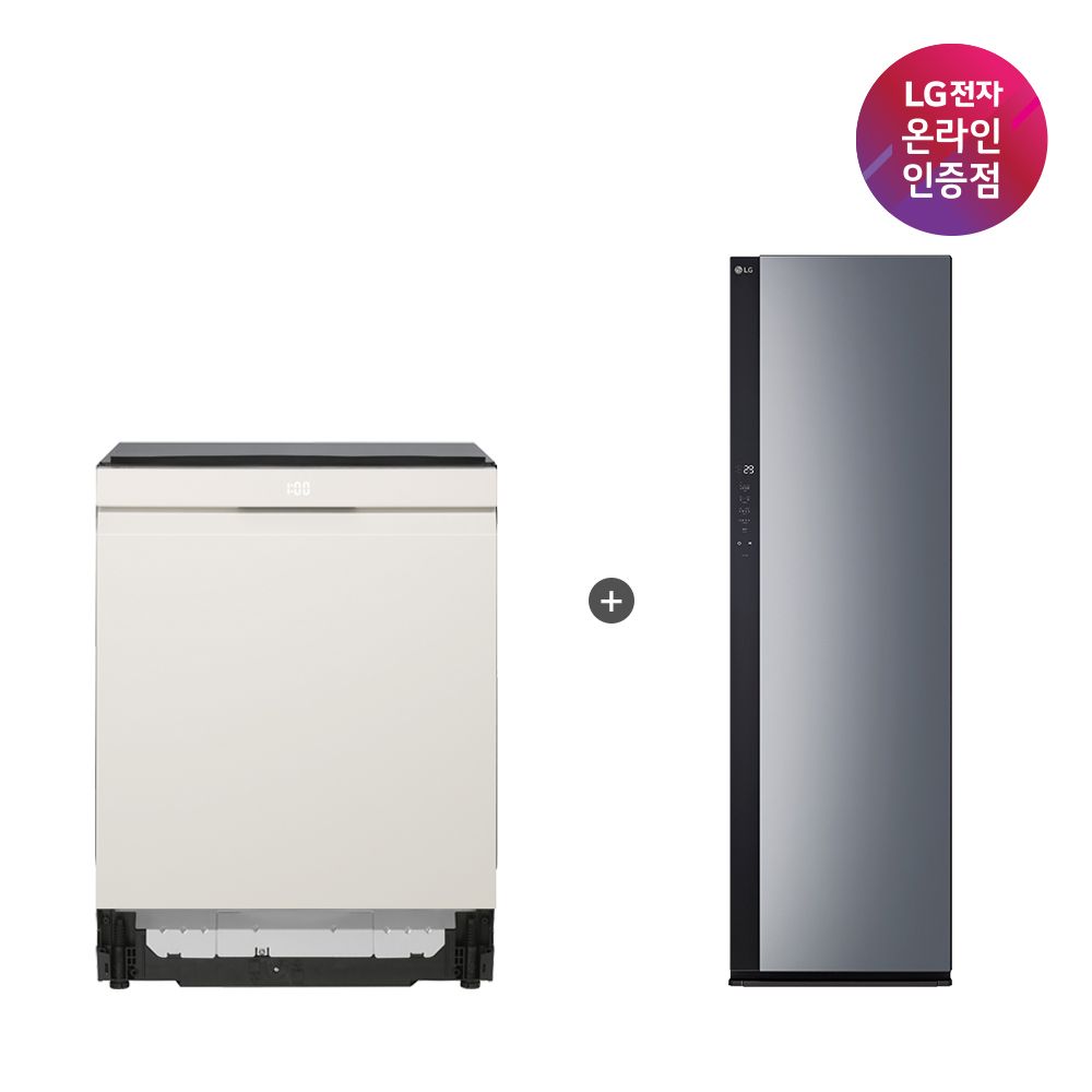 LG전자 LG 디오스 오브제컬렉션 식기세척기 + 스타일러 (DUE6BGL1E + SC5GMR52S)