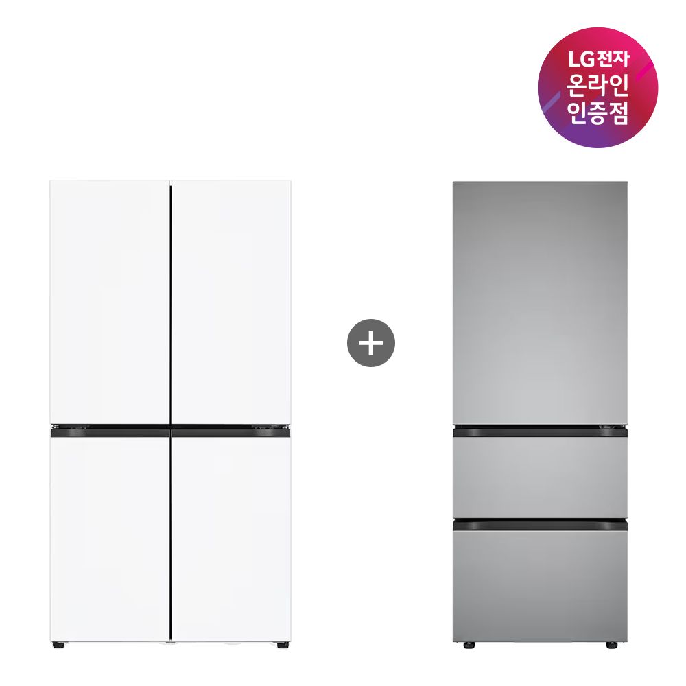 LG전자 LG 오브제컬렉션 냉장고 + LG 김치톡톡 (T876MQQ111 + Z330MPSF11)