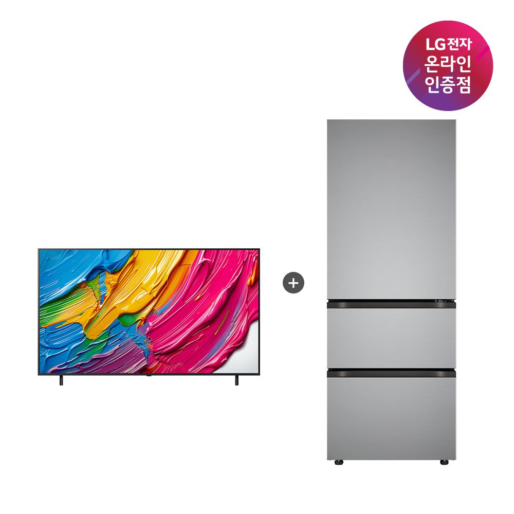LG전자 LG QNED TV+오브제컬렉션 김치톡톡 (75QNED75AEA + Z330MPSF11)