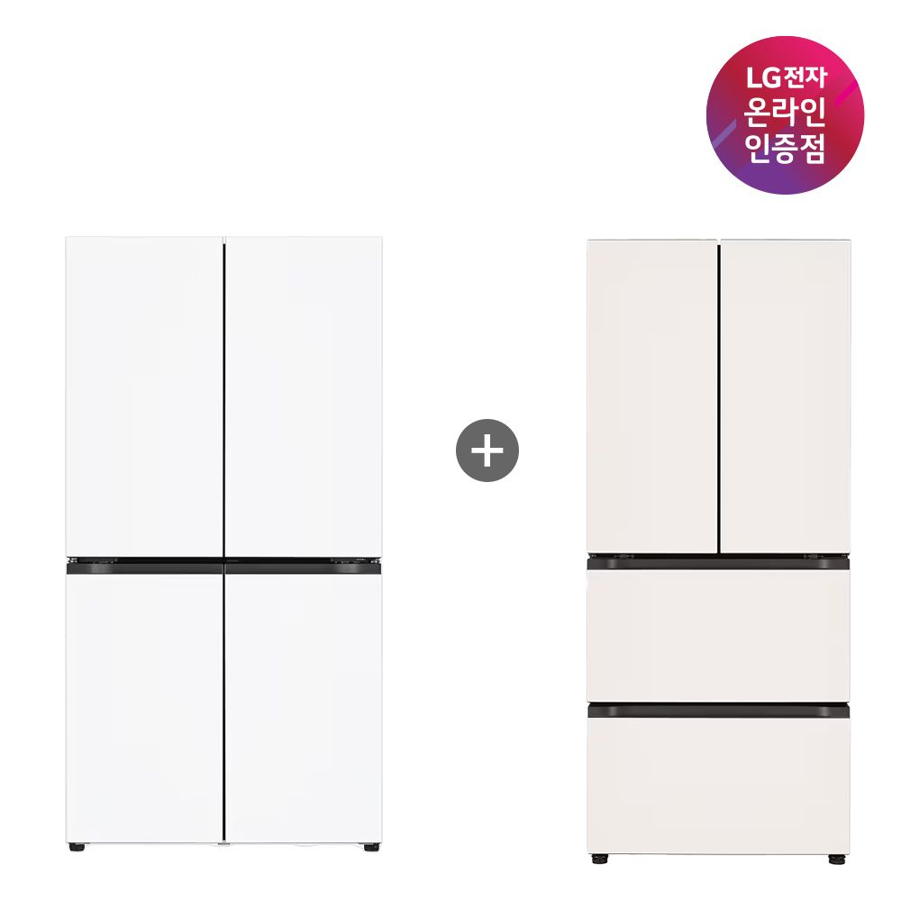 LG전자 LG 오브제컬렉션 냉장고 + LG 김치톡톡 (T876MQQ111 + Z408MEEF23)