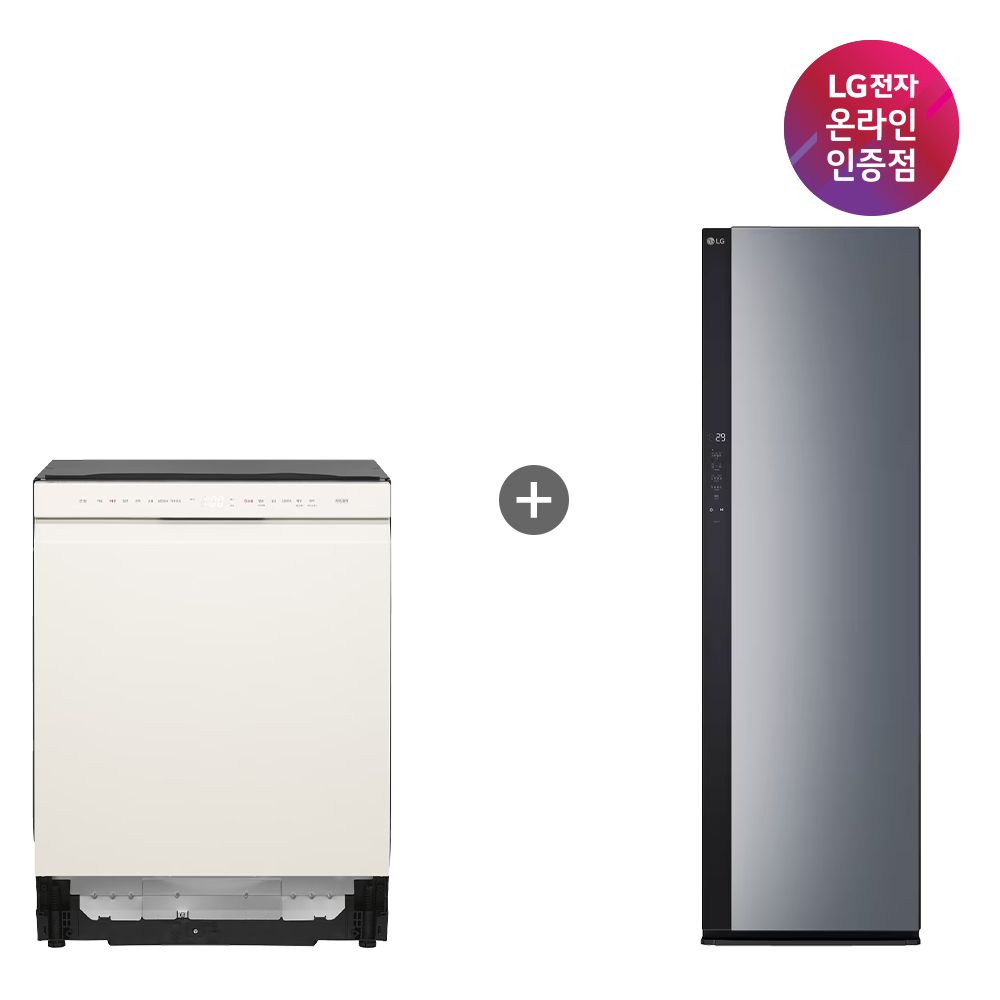 LG전자 LG 오브제컬렉션 식기세척기+LG 오브제 스타일러(DUE5BGL1E+SC5GMR52S)