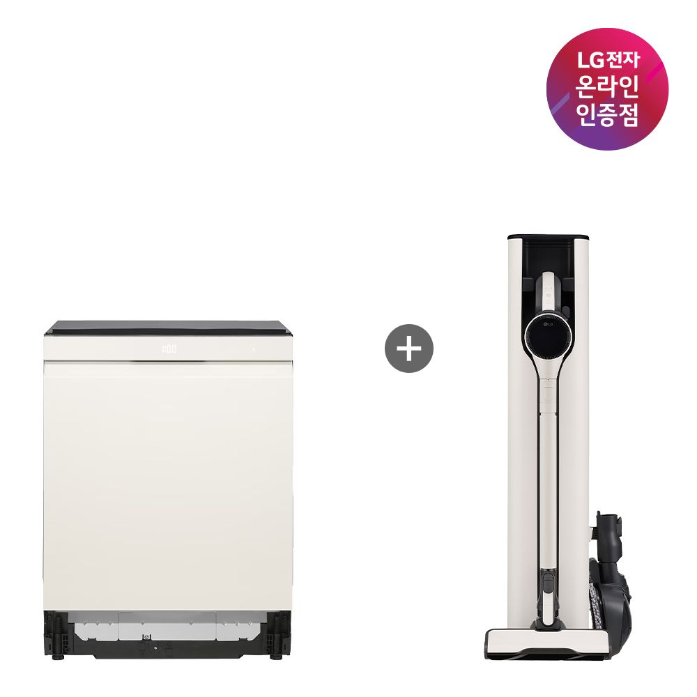 LG전자 LG 오브제컬렉션 식기세척기+LG 코드제로 A9S (DUE6BGL1E + AX948BWE)