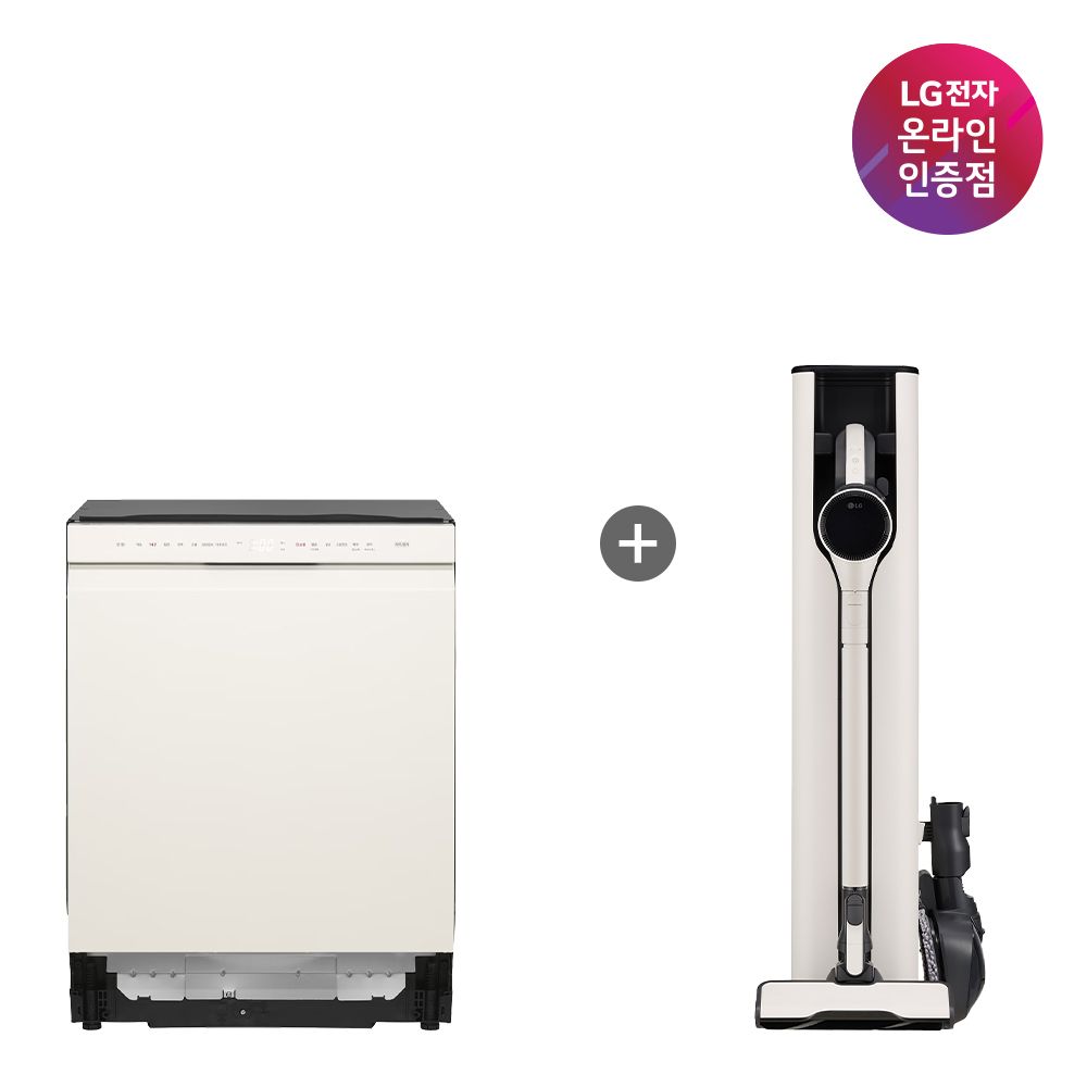 LG전자 LG 오브제컬렉션 식기세척기+LG 코드제로 A9S (DUE5BGL1E + AX948BWE)