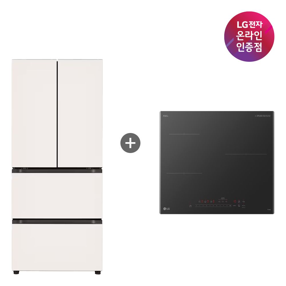 LG전자 LG 디오스 김치톡톡 + LG 디오스 인덕션 (Z408MEEF23 + BEI3ASB2OE)