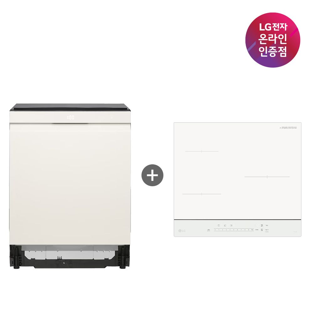 LG전자 LG 식기세척기+LG 인덕션 (DUE6BGL1E+BEI3QKHLOE/6BG1E-QKHE)