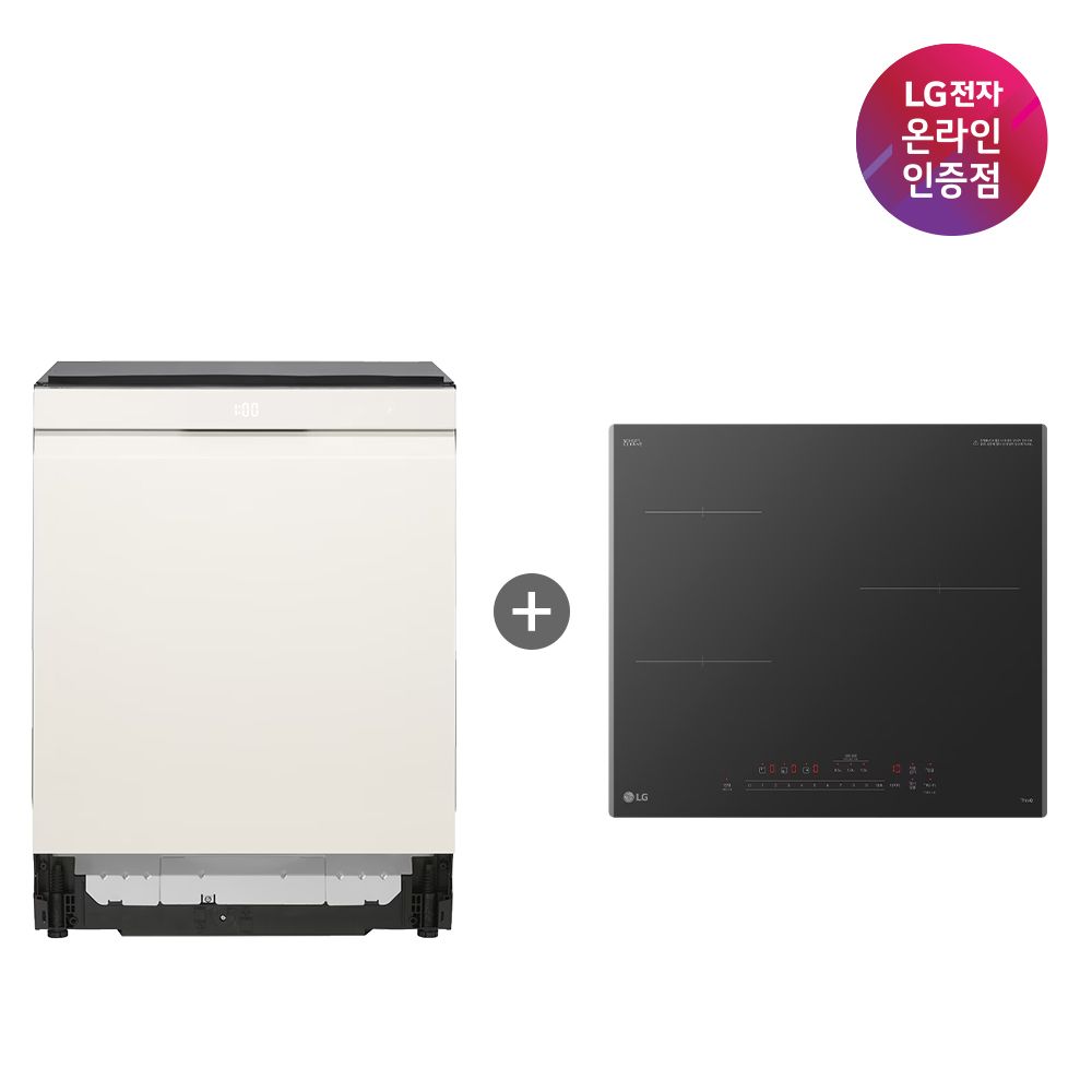 LG전자 LG 식기세척기+LG 인덕션 (DUE6BGL1E+BEI3ASB2OE/6BG1E-ASB2E)