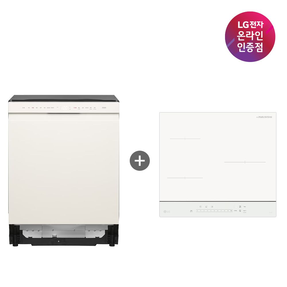 LG전자 LG 식기세척기+LG 인덕션 (DUE5BGL1E+BEI3QKHLOE/5BG1E-QKHE)