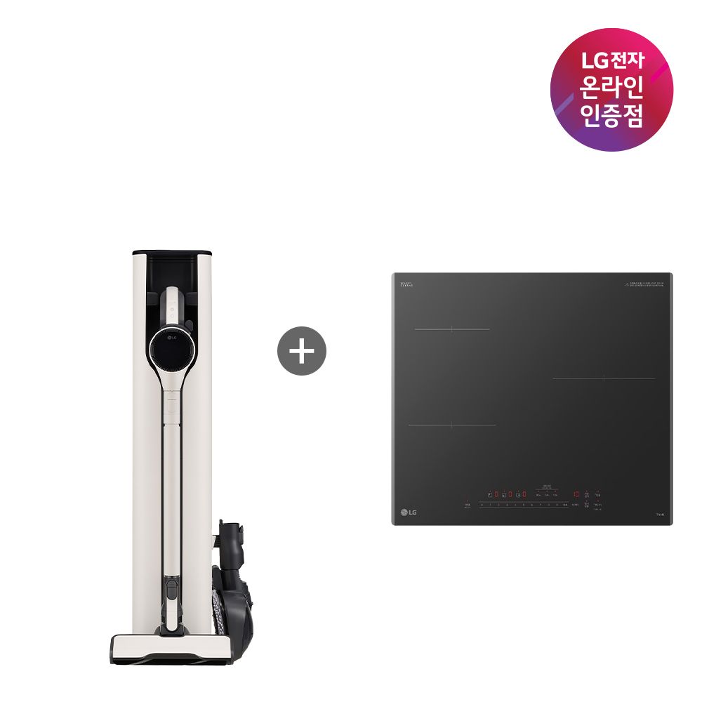 LG전자 LG 코드제로 오브제컬렉션 A9S+LG 인덕션 (AX948BWE+BEI3ASB2OE)