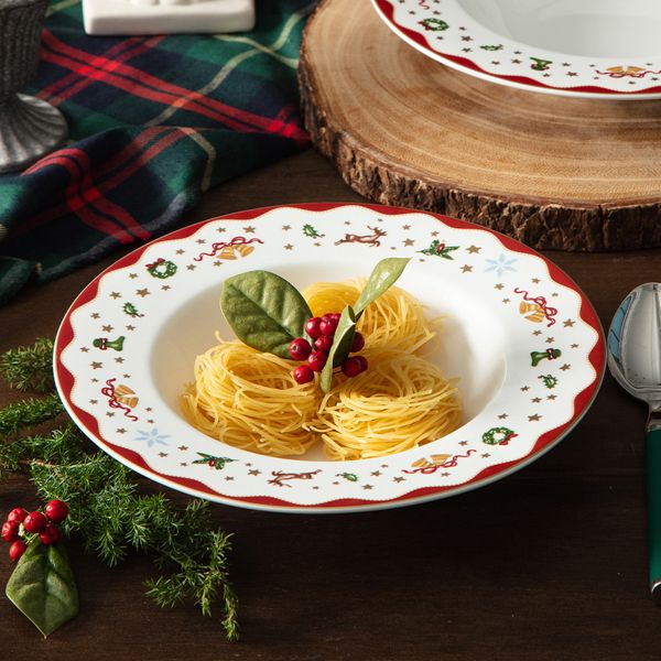 한국도자기 크리스마스 마이노엘 9파스타볼(스프볼) 1p 그릇 식기 홈파티 브런치 플레이트 신혼 집들이
