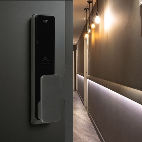 디지털 도어락 TDL-P1102 현관 즉시잠김 푸시풀