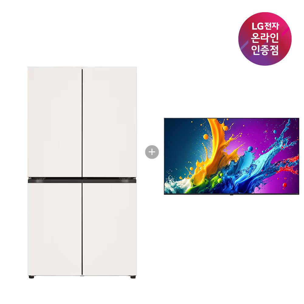 LG전자 LG 매직스페이스 냉장고+QNED AI TV T875MEE111+86QNED75AEA