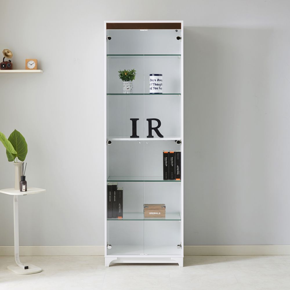 모던탑21 프렌즈 600 6단 유리 장식장 피규어 진열장 3colors 