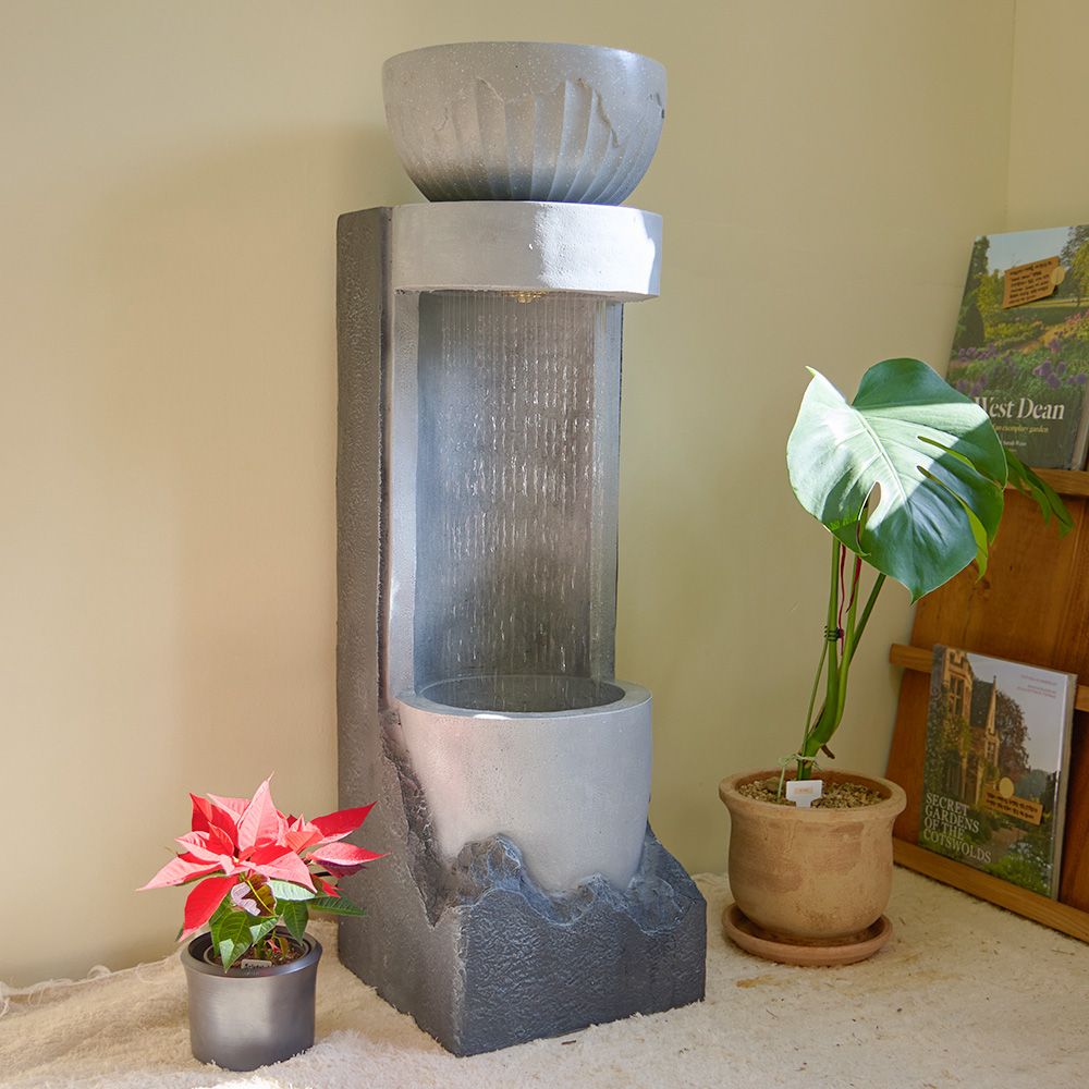 VITALO 석담정 워터폴 오브제 분수대 수경 홈가든 매장 인테리어 소품