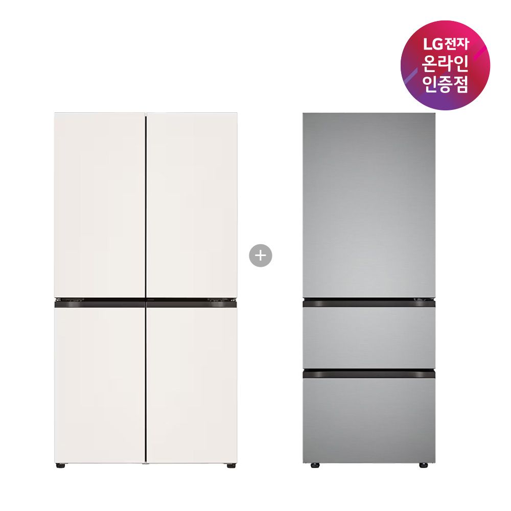 LG전자 LG 매직스페이스 냉장고+LG 디오스 김치톡톡 T875MEE111 + Z330MPSF11