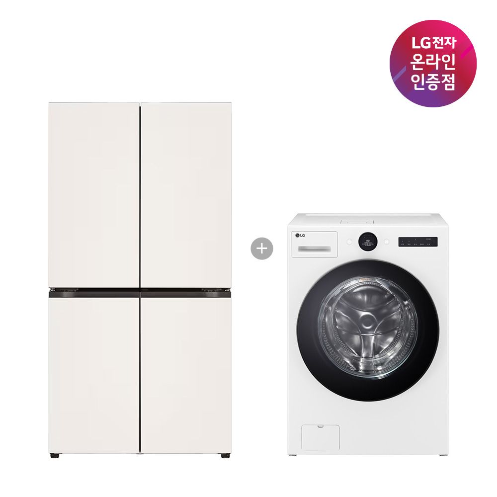 LG전자 LG 매직스페이스 냉장고+LG 트롬 워시콤보 T876MEE111 + FH25WA