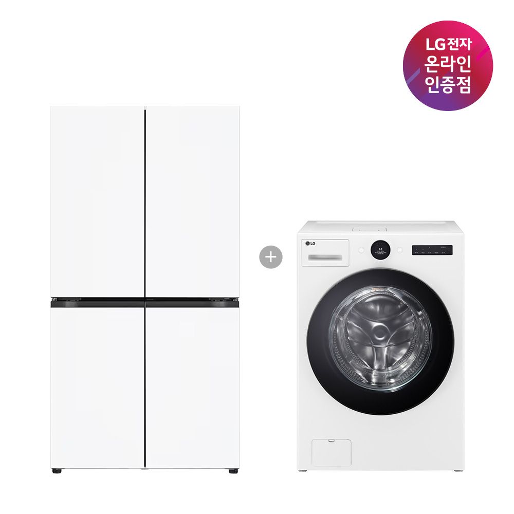 LG전자 LG 매직스페이스 냉장고+LG 트롬 워시콤보 T876MQQ111 + FH25WA